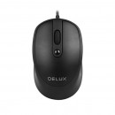 Mouse Optic Delux M366BU, 3200 Dpi, USB, Negru