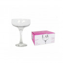 Pahare cu picior pentru sampanie, desert, LAV, 235 ml, 6 buc/set