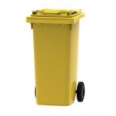 Pubela colectare selectiva 120 litri, galben - Img 2