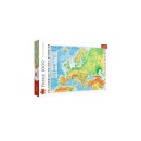 Puzzle Ilustrat TREFL- Harta Europei, 1000 piese, 68 x 48 cm