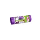 Saci menajeri cu manere Luxia Strong Mov 60l, 20 buc/rola