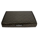 Set birou 7 piese imitatie piele negru - Img 3