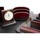 Set Birou Lux 8 piese lemn culoare cires - Img 2