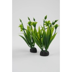 Set Plante Artificiale pentru Acvariu, 10 cm, Verde Intens 2 buc/set - Img 4