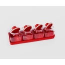 Set recipiente pentru condimente cu suport, Sterk 4 buc/set - Img 2