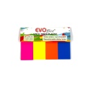 Stick index plastic EVO 50 x 20mm, 4 culori neon x 100 file