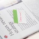 Stick index plastic transp. cu margine color 38 x 51 mm, 4 x 20 file/set, Stickn - 4 culori neon - Img 5
