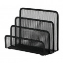 Suport metalic Mesh, pentru sortare scrisori, 3 compartimente, Q-Connect