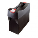 Suport plastic pentru 20 dosare suspendabile, cu capac, HAN Swing Plus - negru - Img 2