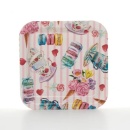 Tava plastic patrata decor 25 x 25 cm - Img 3