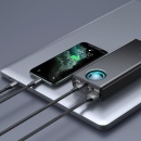 Baterie externa PowerBank Baseus Amblight, 30000 mAh, Quick Charge 3.0, 65W, afisaj LED iluminat - Img 8