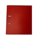 Biblioraft A4, plastifiat PP/paper, margine metalica, 50 mm, Optima Budget - rosu - Img 3