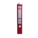 Biblioraft A4, plastifiat PP/paper, margine metalica, 50 mm, Optima Budget - rosu