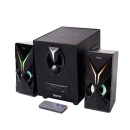 Boxe Gaming 2.1 SPACER HURRICANE, RMS 14W, bluetooth, telecomanda wireless, 17 x LED, USB/SD/AUX/radio FM - Img 4