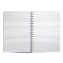 Caiet A4 cu spira metalica, microperforatii si coperti plastic, 100 file EVOffice - Img 2