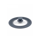 Capac din sticla reglabil, 28 cm, 30 cm, 32 cm, margine din silicon
