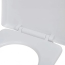 Capac WC alb cu amortizor SAVA RONA, dimensiune universala, sezut comfortabil, Duroplast, antibacterian - Img 4