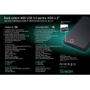 Carcasa Rack Spacer HDD/SSD SATA 2.5 inch, USB 3.0 - Img 4