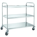 Carucior Profesional Inox Transport cu 3 Polite 940x850x530 mm