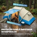 Cort gonflabil Impermeabil pentru 4 persoane, 485 x 245 x 188 cm - Img 8