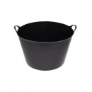 Cos cauciuc flexibil cu manere pentru struguri, fructe, cereale, 65L