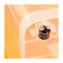 Cutie depozitare 58 litri cu capac si rotile 63 x46 x 30 cm, Sterk - Img 2