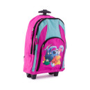 Ghiozdan Troller Cucciole, 45cm, 3 compartimente, roz cu turcoaz - Img 2