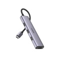 HUB extern Ugreen Carcasa Aluminiu, 1 x USB Type-C PD 100W, porturi4 x USB 3.0