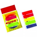 Index autoadeziv plastic Kores, 12x45mm, 25 file/set