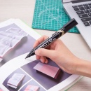Marker permanent Deli Mate U102, varf rotund 1.5 mm, negru - Img 3