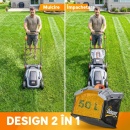 Masina electrica de tuns gazonul OutSunny 1800 W, 40cm, sac 50l, 6 trepte  - Img 9