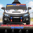 Masina electrica Police pentru copii 3-5 ani, telecomanda, 12V - Img 2