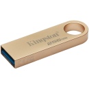 Memorie USB Kingston DataTraveler SE9 G3, 256GB, USB 3.2 Gen1, Metalic, Auriu