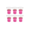 Pahare din sticla cu silicon, de cafea Ypsilon Brio, 220ml, 6/set
