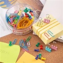 Set accesorii birou agrafe, clipsuri, elastic, pioneze, Deli - Img 4