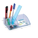 Suport de birou cu 7 compartimente Ark2041, transparent