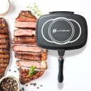 Tigaie grill dubla Schmitter, aluminiu, 32 x 25 cm - Img 4