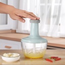 Tocator manual pentru legume si fructe, Inox, 2l - Img 4