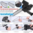 Adaptorul tip minifierastrau drujba pentru bormasina Kit inclus - Img 3