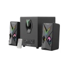 Boxe Gaming 2.1 SPACER HURRICANE, RMS 14W, bluetooth, telecomanda wireless, 17 x LED, USB/SD/AUX/radio FM