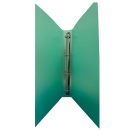 Caiet mecanic 4 inele - D16mm, coperti flexibile PP, Optima Flex - verde transparent - Img 4