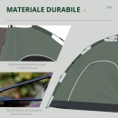 Cort Camping pentru 4 Locuri, in Forma de Iglu, 210x210x135cm - Img 4