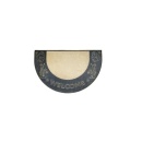 Covoras intrare Semioval Cauciuc + Textil 45 x 75 cm