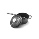 Cratita Cooking by Heinner Marble Grey cu capac, fonta emailata, 19X9 cm, 1.8 L - Img 4