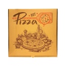 Cutie pizza D28x28x3.5 cm alb text - Hot Pizza - Img 3