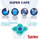Detergent de rufe capsule Savex Super Caps, curatare puternica, Extra Fresh, 64 capsule - Img 2