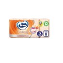 Hartie igienica Zewa Deluxe Cashmere Peach, 3 str, 8 role/set