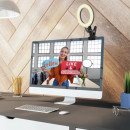Lampa Studio Vloger/|Influencer cu led circular 6'' TNB Lamp Led - Img 6