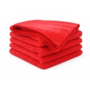 Lavete din microfibră roșii 40×40 cm, set 5 bucăți