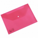 Mapa din plastic cu buton, format A4. Albastru Deli - Img 2